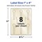 Avery Pearlized Ivory Lollipop Labels with Sure Feed Technology, Print-to-the-Edge, 1" x 4"